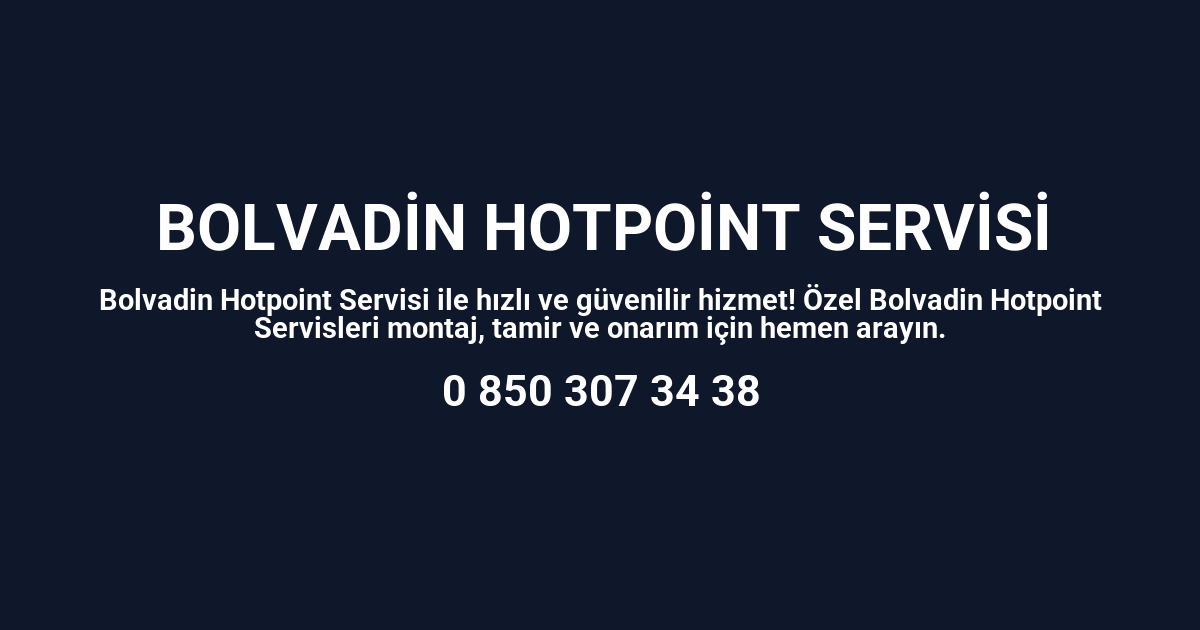 Bolvadin Hotpoint Servisi